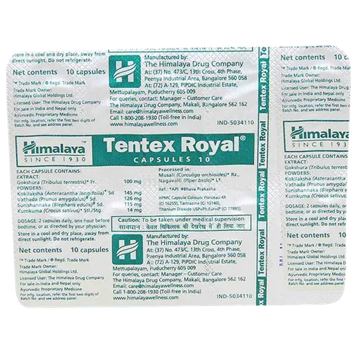 tentex royal capsule 10's